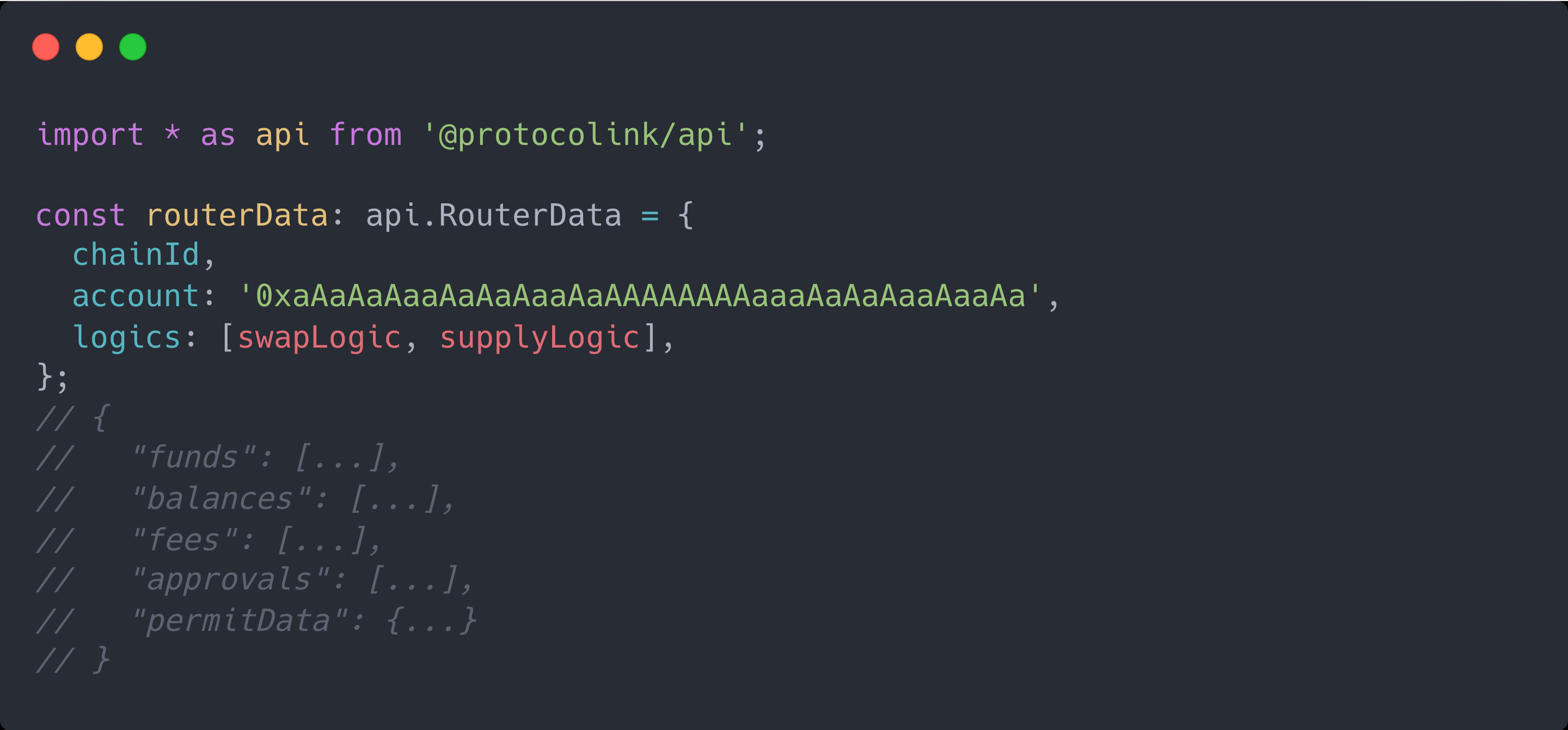 Code example: estimating the outcome